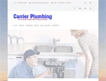 Tablet Screenshot of carrierplumbing.com